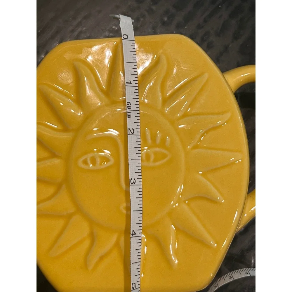 Ceramic Yellow Sun Shaped Watering Can Target Bullseyes Playground